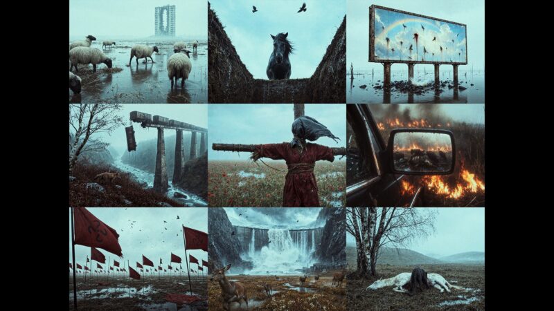 ВІДЛУННЯ — A nine-frame collage of the final scenes